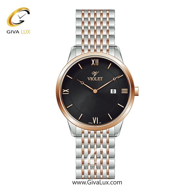 ساعت مچی اورجینال مردانه ویولت VIOLET رزگلد-نقره ای | رزگلد-نقره ای| مشکی| کد رفرنس 0579/2